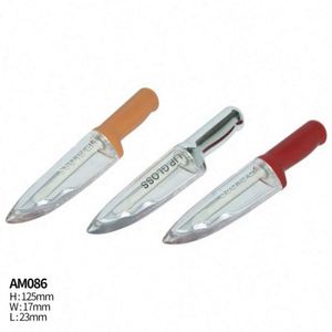 MaXxfree Knife Shaped Screen Printed ABS Lip Gloss Tube Screw Cap Empty <b>Lipstick</b> Container Packaging <b>Custom</b> Logo Cosmetic Use - Product Image 1