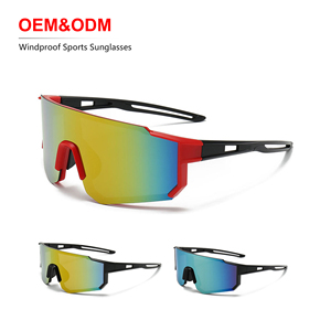 Lunettes de soleil de sport surdimensionnées haut de gamme pour le cyclisme, la randonnée, les aventures en <span class=keywords><strong>montagne</strong></span>, résistantes au vent, protection UV400 - Product Image 1