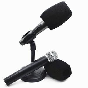 LOGO Print <b>Mic</b> Foam Box Big <b>Wireless</b> Microphone Noise Reduction Windproof Sponge Cap Vlog Interview Live Podcast <b>Mic</b> Foam Cover - Product Image 2