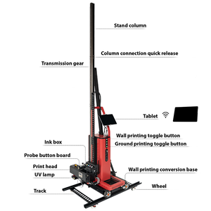 Imprimante à jet d'encre UV automatique MK02, robot <span class=keywords><strong>peintre</strong></span> pour murs et sols avec tête d'impression Epson pour l'impression murale verticale 3D - Product Image 4