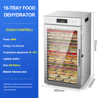 Grote Capaciteit Multifunctionele Gedroogde Groente- en Fruitdroogmachine 18-Laags Touch Food Dryer