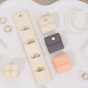 Mini Bolsa de Almacenamiento de Joyas, Nueva, Pequeña, con Tapa Abatible, Organizador de Viaje, Regalos Elegantes, para Aretes y Accesorios - Product Image 1