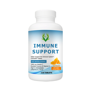 Hot Sale Chewable Tablets with 1000mg Vitamin C Contains Zinc Ginger and Echinacea Supports Immune System Citrus Flavor Tablets - Product Image 1