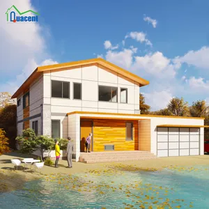 253 SQM 4 Bedroom 8 Module Design Price Pre Fab Home Casas Modern Modular Module Luxury Villa Prefabricate SIPs Prefab House Kit