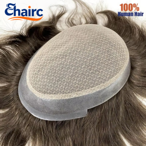 Système capillaire bouclé pour hommes en dentelle double couche, 100% <span class=keywords><strong>cheveux</strong></span> humains, durable et résistant à la déchirure, pour <span class=keywords><strong>cheveux</strong></span> clairsemés - Australie - Product Image 5