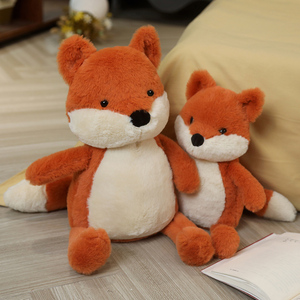 Peluche <span class=keywords><strong>Renard</strong></span> Mignon 90cm Super Douce en Fourrure, Jouet en Peluche pour Garçons, Cadeau Anti-Stress, Rembourrée en Coton PP, Coussin Réconfortant - Vente Chaude - Product Image 3