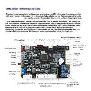 Robot d'équilibrage de deuxième ordre WHEELTEC B585 DP2 STM32, voiture intelligente à auto-équilibrage à deux roues contrôlée par <span class=keywords><strong>LQR</strong></span> - Product Image 5