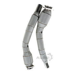 Adecuado para <span class=keywords><strong>Jaguar</strong></span> <span class=keywords><strong>XK</strong></span> XKR 5,0 T 2009-2014 bajante de acero inoxidable con escudo térmico bajante de escape de coche - Product Image 5