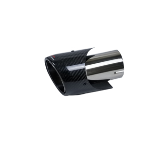 Embout d'échappement de voiture en acier inoxydable 105MM en Fiber de carbone Style poisson <span class=keywords><strong>volant</strong></span> embout de silencieux poli pour Modification automatique - Product Image 3