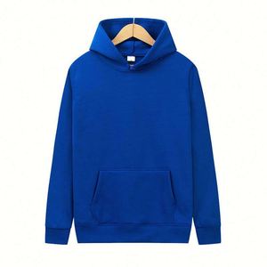 Bulk Wholesale 100% Polyester 230G Pullover Sweatshirts Blank Unisex Plus Size Men's Hoodies Custom Logo Printing - Product Image 2