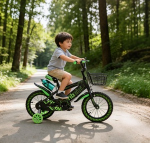 Bicicletas <span class=keywords><strong>de</strong></span> Acero para Niños <span class=keywords><strong>de</strong></span> 3 a 12 Años, Bicicletas <span class=keywords><strong>de</strong></span> Pedales <span class=keywords><strong>de</strong></span> 12, 14, 16 y <span class=keywords><strong>20</strong></span> Pulgadas, 6 Velocidades, con Ruedas <span class=keywords><strong>de</strong></span> Entrenamiento - Product Image 2