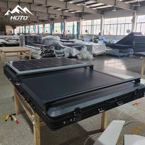 <span class=keywords><strong>Tente</strong></span> <span class=keywords><strong>de</strong></span> <span class=keywords><strong>Toit</strong></span> HOTO à Panneau Solaire, Pliable Automatique à Coque Dure en Aluminium, <span class=keywords><strong>pour</strong></span> Camping Voiture, RV et MPV - Product Image 4