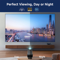 Proyector Inteligente Topleo 8K 1080P Android TV de Tiro Ultra Corto para Negocios y Educación, Proyector Inteligente Portátil