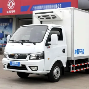 شاحنة مبردة Dongfeng T5 4x2 95hp4*2 لنقل اللحوم والحليب