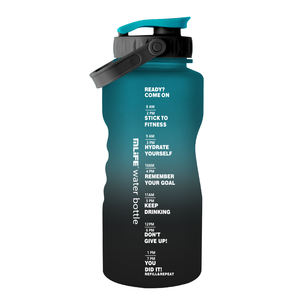 1 Liter 2l/2000ml Handle Plastic Drinking Water <strong>Bottle</strong> Motivational Fitness Gradient 2letter <strong>2ltr</strong> 2litre 2.2l 2l Water <strong>Bottle</strong> - Product Image 3