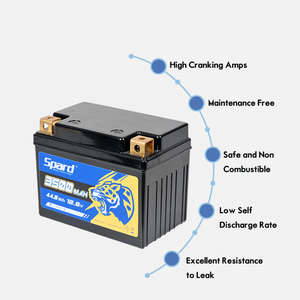 Paquetes de batería de arranque de fosfato de hierro y litio de alta densidad 12,8 V 8Ah 210CCA Más potencia en un tamaño más <span class=keywords><strong>pequeño</strong></span> - Product Image 2