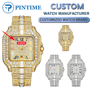 <span class=keywords><strong>Orologio</strong></span> <span class=keywords><strong>da</strong></span> <span class=keywords><strong>Polso</strong></span> <span class=keywords><strong>da</strong></span> Donna di Lusso con Strass, Quadrante Quadrato Dorato con Diamanti, Numeri Colorati, alla Moda, per Commercio all'Ingrosso - Product Image 1