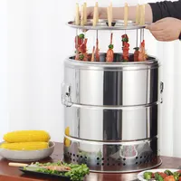Groothandel Prijs Opknoping Spiesjes Houtskool Bbq Grill Oven, Barbecue Machine Vaten Voor Restaurant
