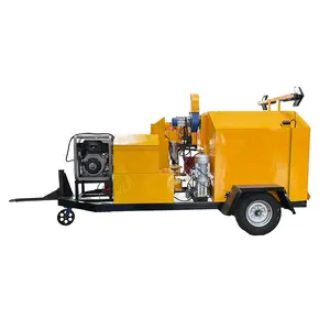 Misturador de asfalto para veículos pequenos, misturador de mistura para reparo de estradas, configuração hidráulica, alimentação com material auto-fritado