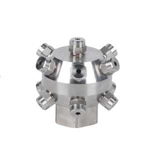 Boquilla giratoria de acero inoxidable de 360 grados, rociador de agua de cono completo de cabezal múltiple para construcción, boquilla de limpieza de tanques de restaurante - Product Image 1