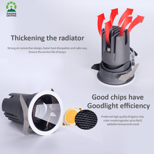 Luces Inteligentes para el Hogar, Downlight Empotrable Profundo IP65, Foco <span class=keywords><strong>LED</strong></span> Ajustable de 3000k, Iluminación Decorativa, Luces <span class=keywords><strong>LED</strong></span> para el Hogar - Product Image 2