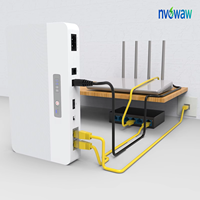 WGP POE Mini UPS 5V 9V 12V 24V 10400mAh 110-240V Input Pengisian Cepat 3.0 untuk Router WiFi dan Kamera CCTV