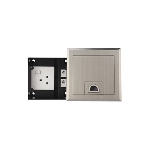 Cajas de Suelo con Tapa Plana de Cierre Suave y Módulos de Alimentación, Datos y USB para Sistemas de Conferencia Inteligentes - Product Image 2