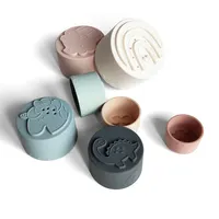 Silicone Stacking Cups for Baby, Montessori Sensory Toys
