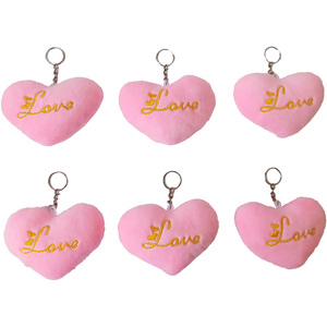 20pcs/<strong>lot</strong> Heart Stuffed Plush Toys Mini Red Heart <strong>Doll</strong> Stuffed Plush Keychain Custom Text Promotion Gifts - Product Image 4