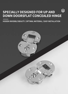Charnière en alliage de zinc à 180 degrés, réglable, pour <span class=keywords><strong>table</strong></span> pliante, charnière dissimulée pour <span class=keywords><strong>table</strong></span> basculante, charnière ronde – Vente chaude - Product Image 6