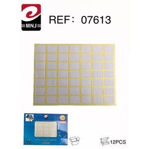 Mnj Self Adhesive <b>Labels</b> 12Pcs Grid Sheet For <b>Packaging</b> Labeling - Product Image 2