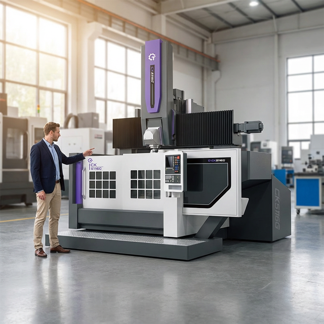 Industrial Large Diameter Steel Turning Boring Milling Machine  System for Aerospace CNC Vertical Lathe