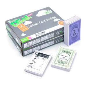 Jeu de poker Royal imprimé personnalisé de luxe pour adultes 100% jeu de table en plastique Vintage des deux côtés accessoire adulte Sexy pour planche Carrom - Product Image 1