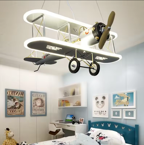 New Design Simple Cartoon Pendant Light Creative Led Children's Airplane Light Unique Kids' Room Decor Lamps - Product Image 4