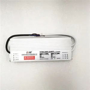 TTW-200-24WT超薄防水电源200W 24V 8.33A smps单输出Led变压器5年保修