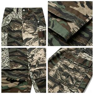 Pantalones Cargo Camuflados Vintage Grunge de Alta Gama, Diseño de Lujo, 360GSM, Tejido Grueso, Lavado, con Parches, Estilo Holgado, Servicio Integral - Product Image 4