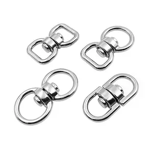 Nickel Plated Zinc Alloy 8 Shaped Double Ended Swivel Eye Hook