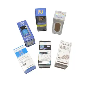 10毫升药物类固醇盒不同名称定制全息纸板小瓶盒和标签