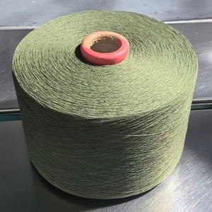 Filato Colorato ad Alta Tenacità e Prestazioni Elevate in Poliestere e Cotone Verde Oliva per la Produzione di Calze e Guanti - Product Image 2