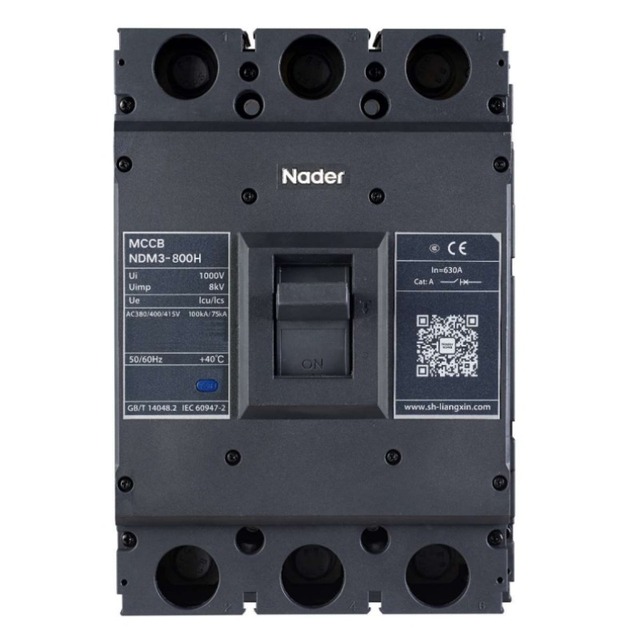 NDM3-1600 Molded case Circuit Breaker MCCB Nader Lazzen 690V 1250A Electrical Circuit Breaker
