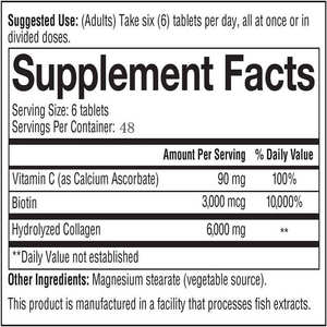 Tabletas de colágeno de etiqueta privada OEM/ODM, suplementos dietéticos, tabletas de colágeno, dulces, revitalizan la piel, el cabello y las uñas - Product Image 2