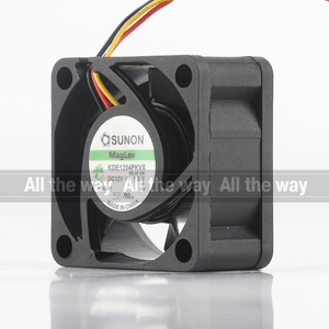 Ventilador de Refrigeración de 12V 1.6W con Rodamiento 40X40X20MM OEM ODM, Alto Flujo de Aire 10.8CFM, Bajo Ruido 31dBA, 3 Cables <span class=keywords><strong>KDE1204PKVX</strong></span>(MS) - Product Image 2