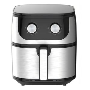 Friteuse à air électrique classique carrée en plastique de 6 L, 1800 W, sans huile, avec revêtement antiadhésif, facile à nettoyer, pour usage domestique et hôtelier, économie d'énergie - Product Image 1