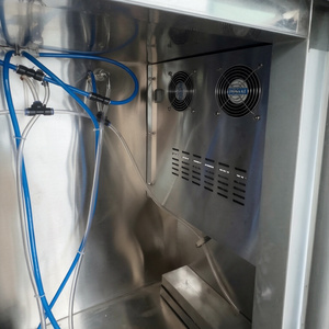 Chariot à bière mobile en acier inoxydable à 6 robinets avec bac de vidange pour fût, idéal pour salons professionnels, location et activités commerciales en extérieur - Product Image 4