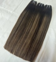 Extensions de cheveux humains vierges Remy 100% vietnamiens, couleur B2/5, super double drawn, cuticules alignées, mèches droites