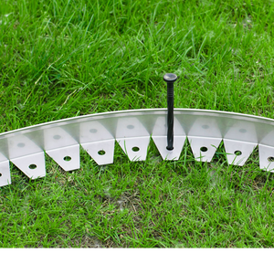 Borde de Césped Metálico de Aluminio Personalizado de Fábrica, Borde de Jardín Resistente a la Intemperie con Diseño Rústico, Personalizable - Product Image 2