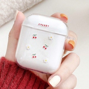 Funda transparente de TPU con flor de cereza para <span class=keywords><strong>AirPods</strong></span> 4 3 1/<span class=keywords><strong>2</strong></span> 2025, funda para auriculares para <span class=keywords><strong>iPhone</strong></span> Airpod <span class=keywords><strong>Pro</strong></span> <span class=keywords><strong>2</strong></span> y <span class=keywords><strong>Pro</strong></span>, funda protectora con gancho - Product Image 2