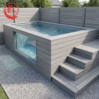 Piscine modulaire hors sol de 20 pieds en conteneur maritime, avec spa extérieur, pour jardin, conception 3D personnalisée gratuite