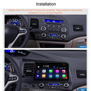 Reproductor Multimedia <span class=keywords><strong>Android</strong></span> para coche para Honda CIVIC 2005-2011, Radio DVD para coche, estéreo, GPS, pantalla Carplay, vídeo, FM, AM, unidad principal automática - Product Image 2