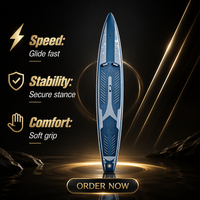 Planche de SUP gonflable de compétition haute performance avec technologie Drop-Stitch pour l'entraînement de course